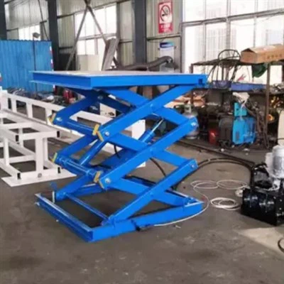 Stationär hydraulisk elektrisk saxlyft